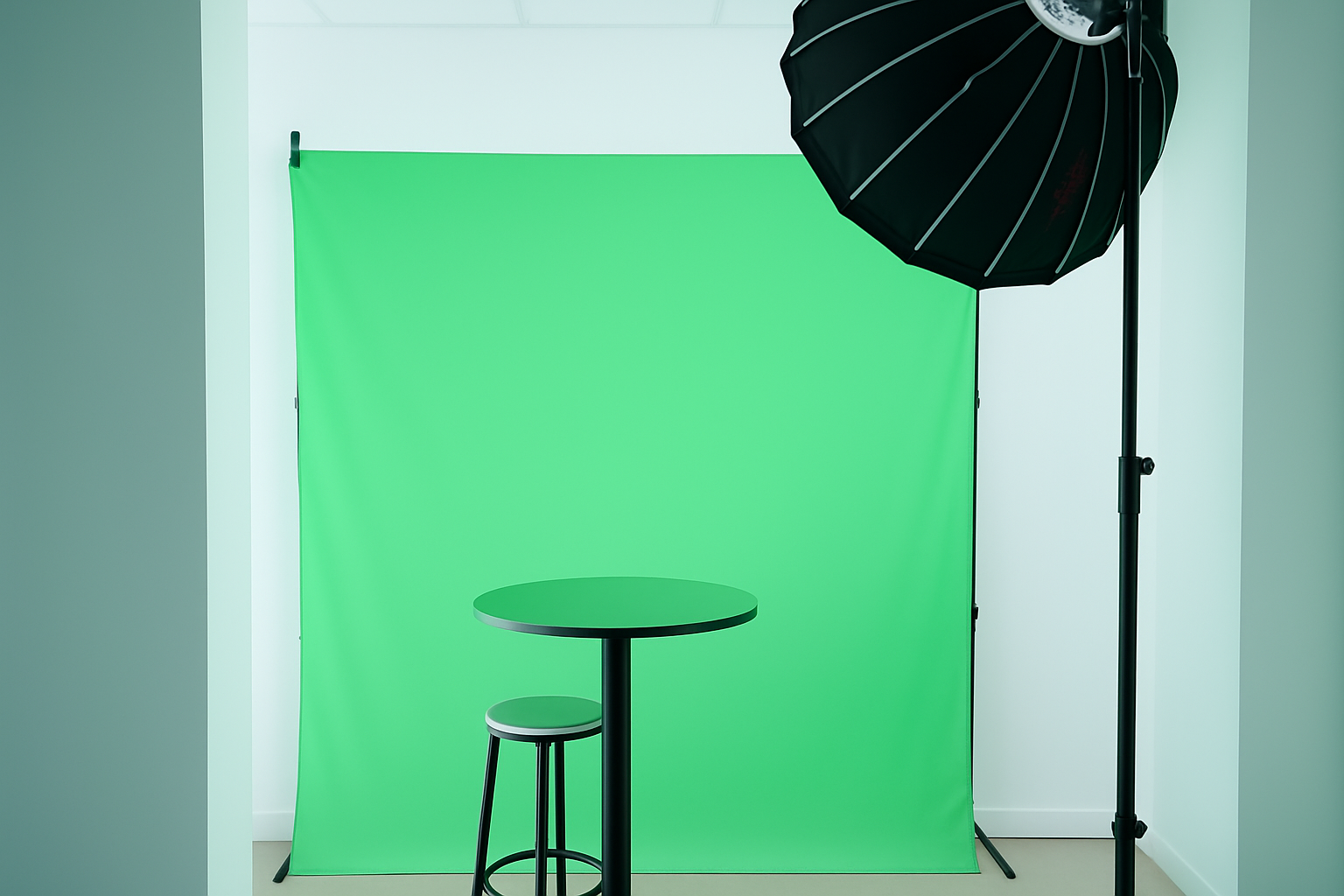 Studio Mirage — L'Espace Modulable (avec ou sans fond vert ou blanc)